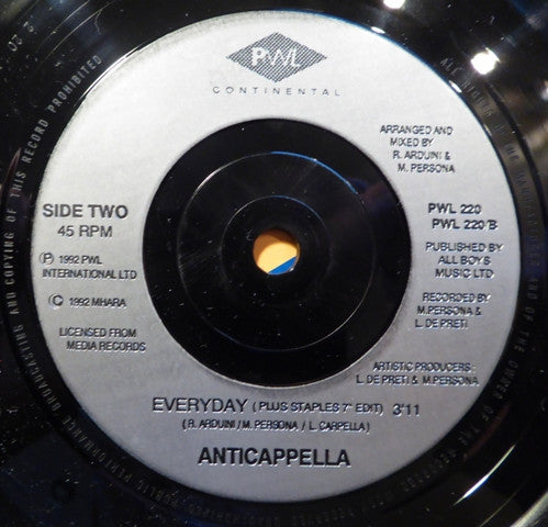 Anticappella : Everyday (7")
