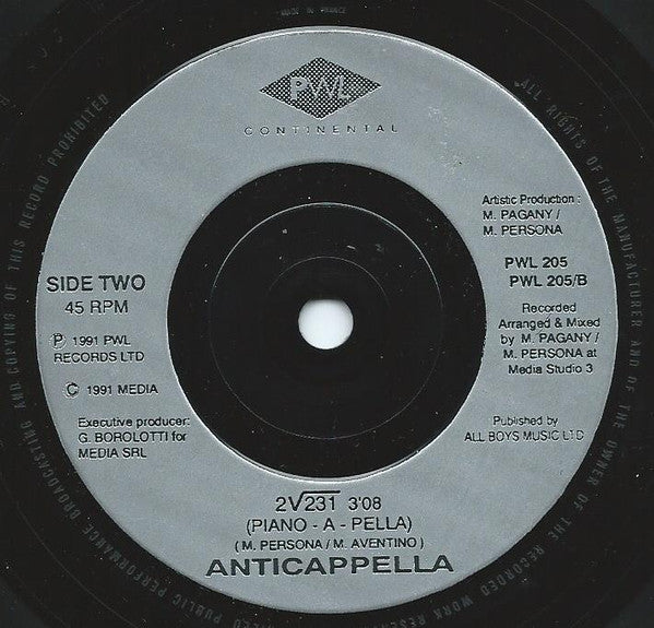 Anticappella : 2√231 (7", Single)