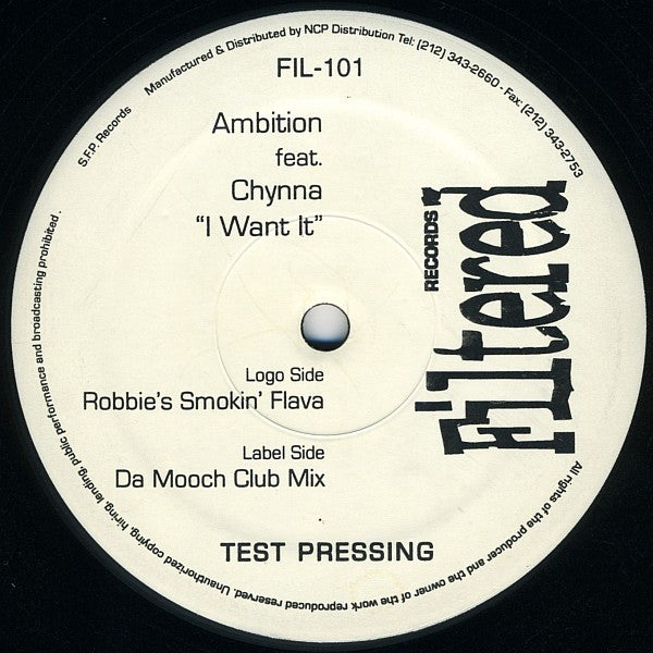 Ambition (2) Feat. Chynna : I Want It (12", TP)