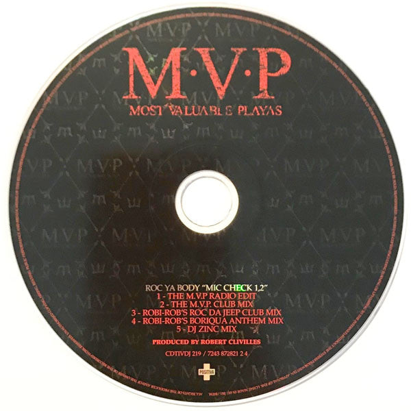 M.V.P. : Roc Ya Body 'Mic Check 1,2' (CD, Single, Promo, Car)