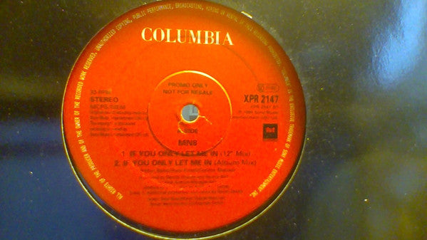 MN8 : If You Only Let Me In (12", Promo)