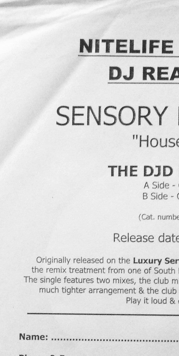 Sensory Elements : House Luck (12", W/Lbl)