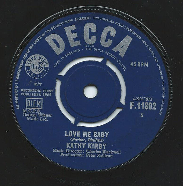 Kathy Kirby : You're The One (7", Single)