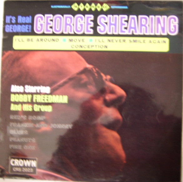 George Shearing / The Bob Freedman Orchestra : It's Real George (LP)