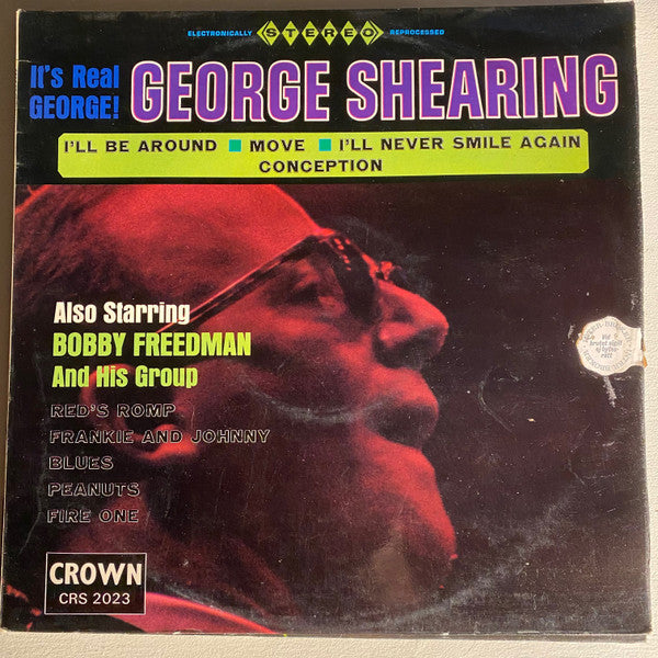George Shearing / The Bob Freedman Orchestra : It's Real George (LP)
