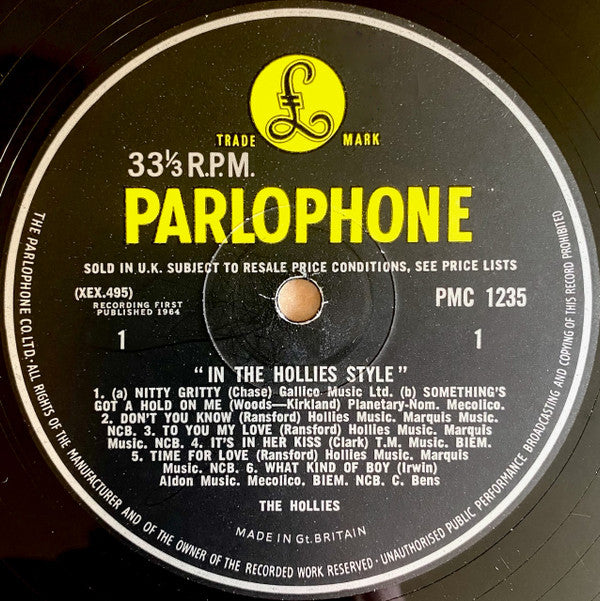 The Hollies : In The Hollies Style (LP, Album, Mono)