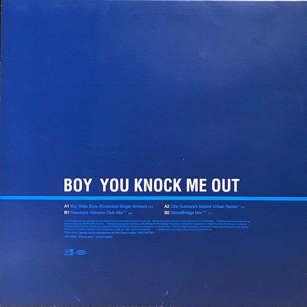 Tatyana Ali Featuring Will Smith : Boy You Knock Me Out (12", Promo)