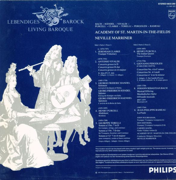 The Academy Of St. Martin-in-the-Fields, Sir Neville Marriner : Lebendiges Barock - Living Baroque (LP)