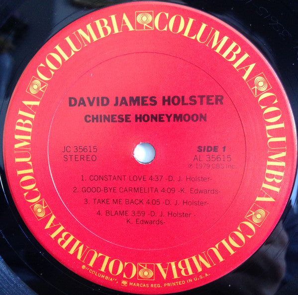 David James Holster : Chinese Honeymoon (LP, Album, San)