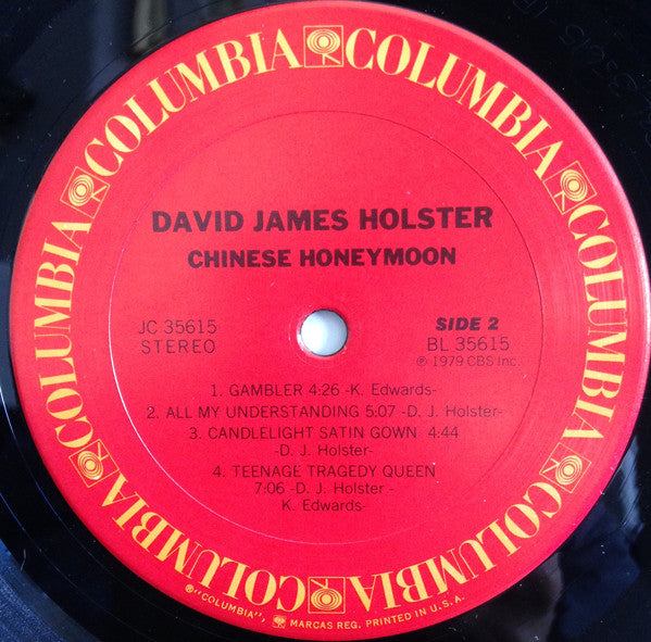 David James Holster : Chinese Honeymoon (LP, Album, San)