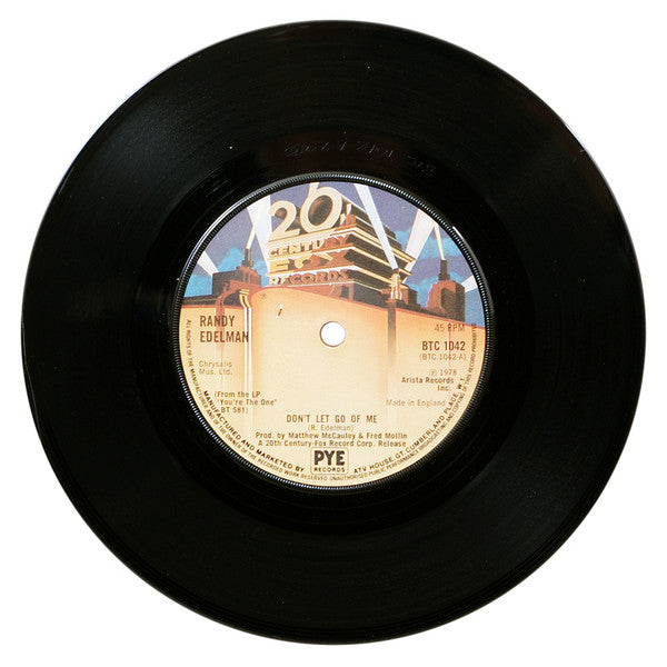 Randy Edelman : Don't Let Go Of Me (7")