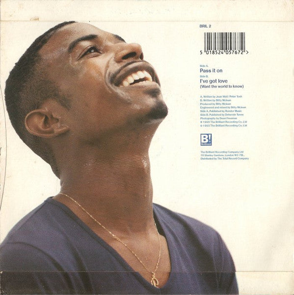 Bitty Mclean : Pass It On (12")