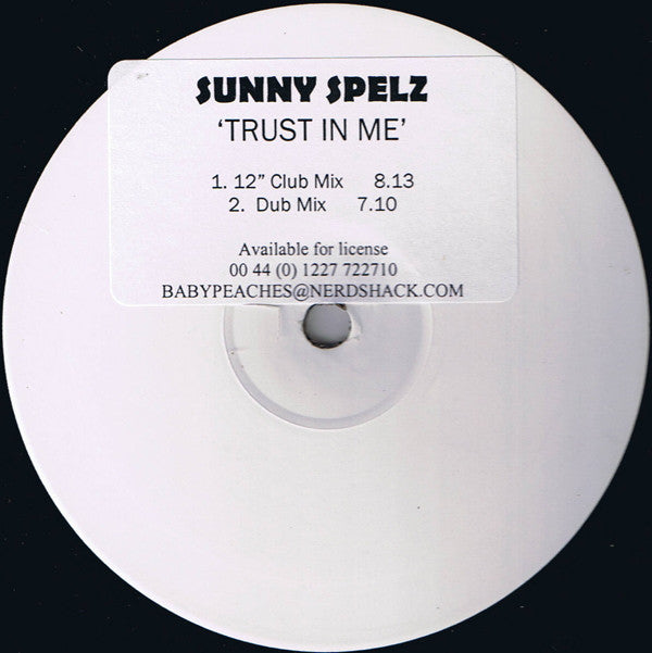 Sunny Spelz : Trust In Me (12", W/Lbl)