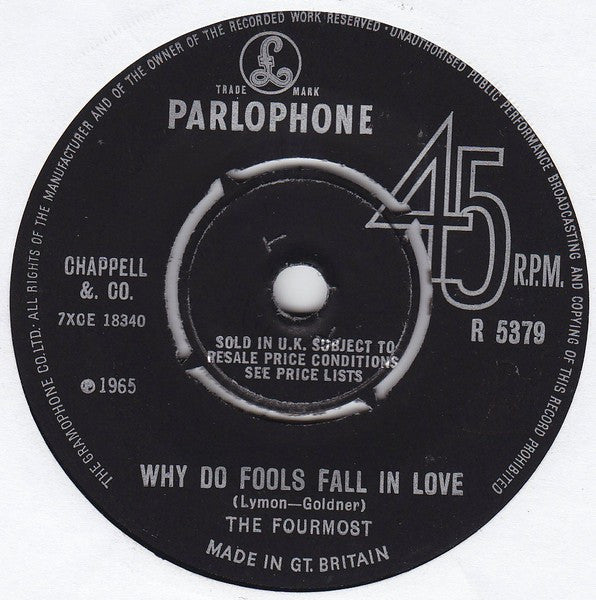 The Fourmost : Girls, Girls, Girls (7", Single)