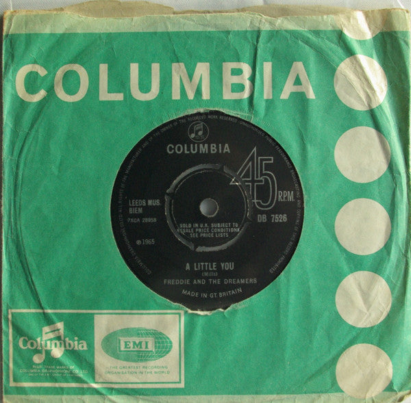 Freddie & The Dreamers : A Little You (7", Single)