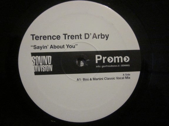 Terence Trent D'Arby : Sayin' About You (Bini & Martini Mixes) (12", Promo)