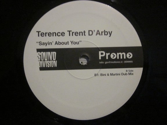 Terence Trent D'Arby : Sayin' About You (Bini & Martini Mixes) (12", Promo)
