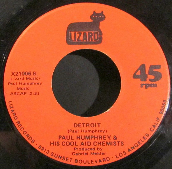 Paul Humphrey & His Cool Aid Chemists : Cool Aid  (7", Mon)