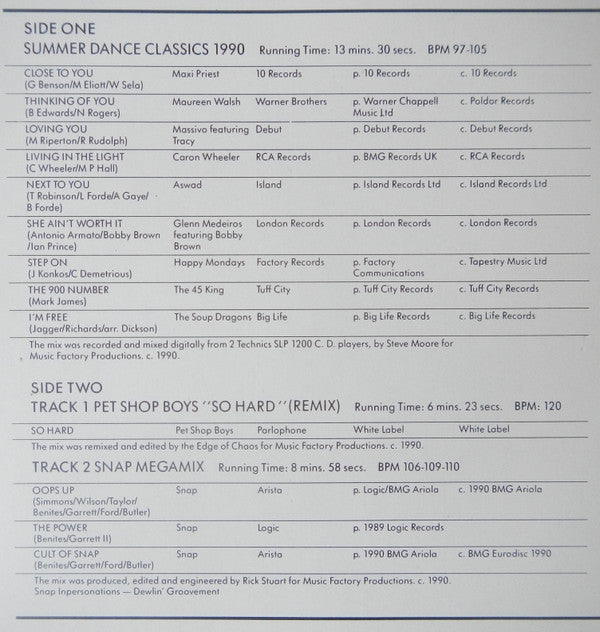 Various : Music Factory Mastermix - Issue 51 (2x12")