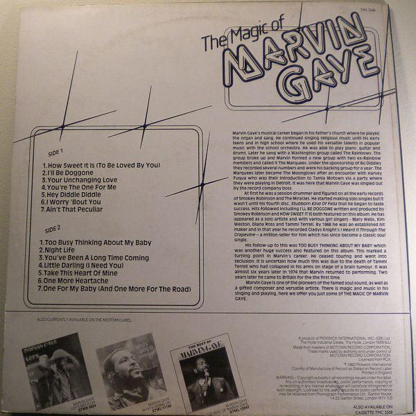 Marvin Gaye : The Magic Of Marvin Gaye (LP, Comp)