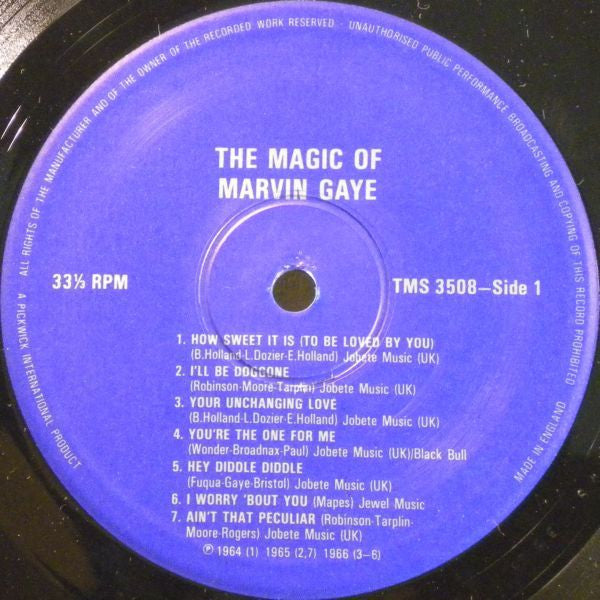 Marvin Gaye : The Magic Of Marvin Gaye (LP, Comp)