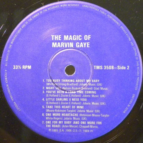 Marvin Gaye : The Magic Of Marvin Gaye (LP, Comp)