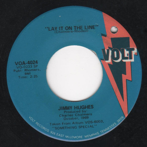 Jimmy Hughes : I'm So Glad / Lay It On The Line (7", Spe)