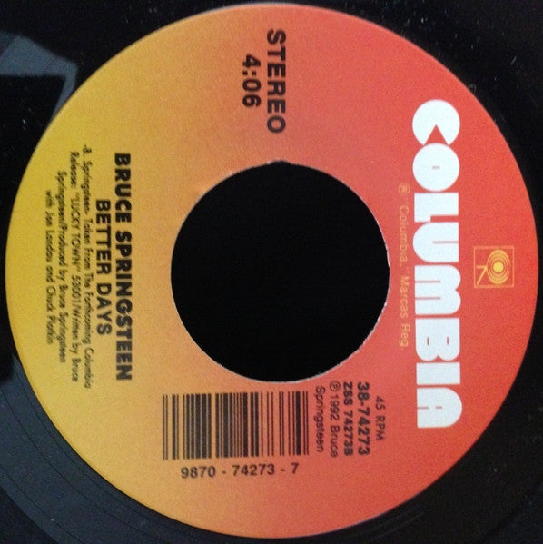 Bruce Springsteen : Human Touch (7", Single)