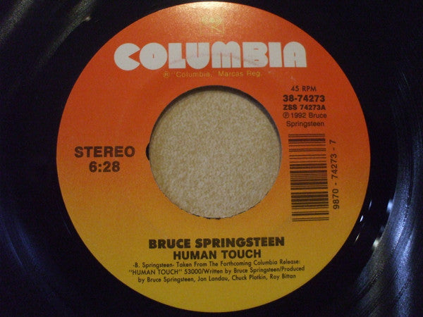 Bruce Springsteen : Human Touch (7", Single)