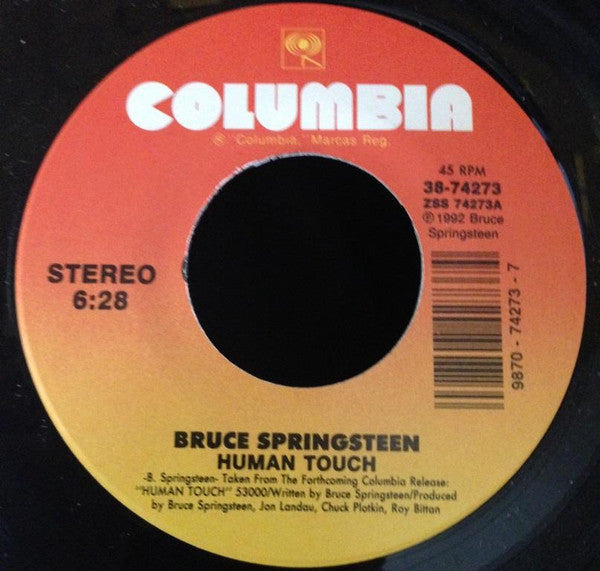 Bruce Springsteen : Human Touch (7", Single)