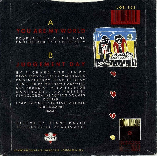 The Communards : You Are My World (7", Single, Sil)