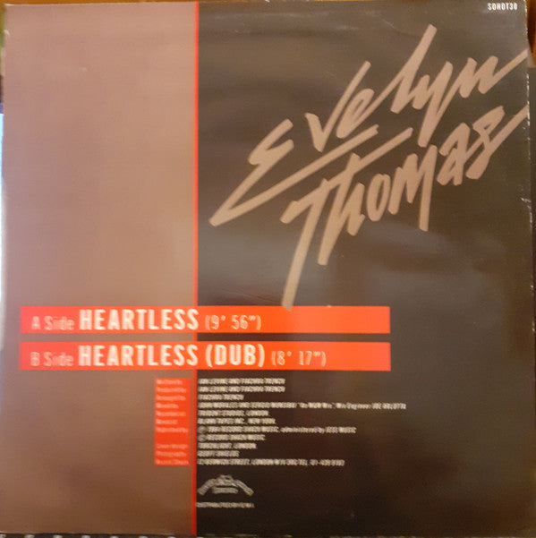 Evelyn Thomas : Heartless (12")