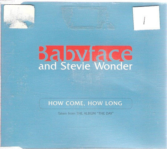 Babyface And Stevie Wonder : How Come, How Long (CD, Single, Promo)