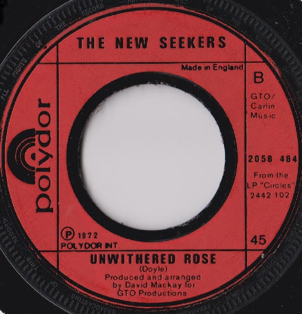 The New Seekers : Sing Hallelujah (7")