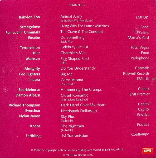 Various : Channel 2 Single Sampler (CD, Promo, Smplr)
