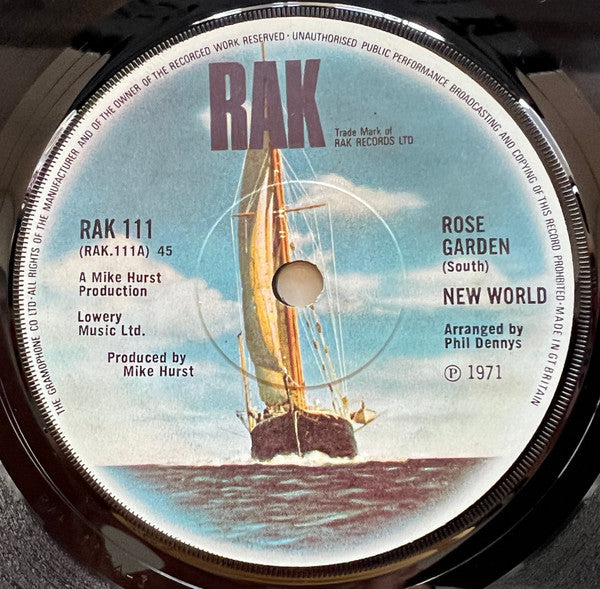 New World (3) : Rose Garden (7", Single)