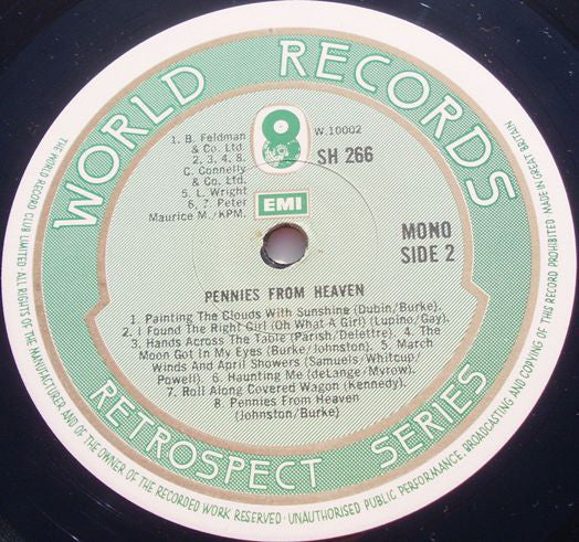 Various : Pennies From Heaven (As Featured In The BBC TV Series) (LP, Comp, Mono)