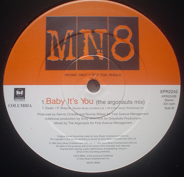 MN8 : Baby It's You (12", Promo)