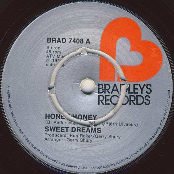Sweet Dreams (3) : Honey Honey (7", Single, Kno)