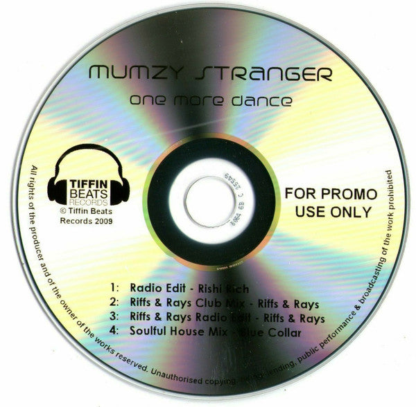 Mumzy Stranger : One More Dance (CDr, Single, Promo)
