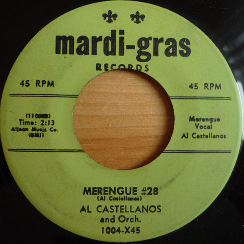 Al Castellanos And His Orchestra : The Speak Up Mambo (Cuentame) / Merengue #28 (7")