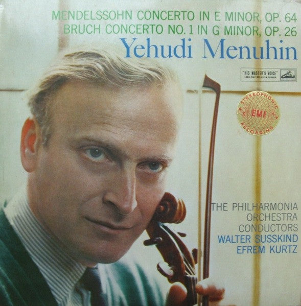 Felix Mendelssohn-Bartholdy, Max Bruch, Walter Susskind, Efrem Kurtz, Philharmonia Orchestra, Yehudi Menuhin : Concerto In E Minor Op. 64 / Concerto No.1 In G Minor Op.26 (LP, EW1)