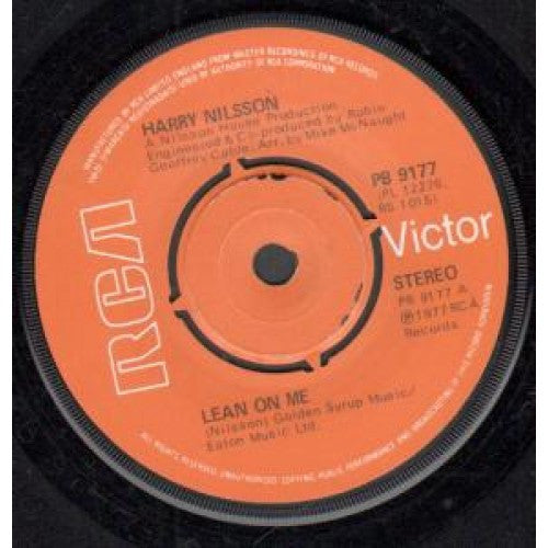 Harry Nilsson : Lean On Me (7")