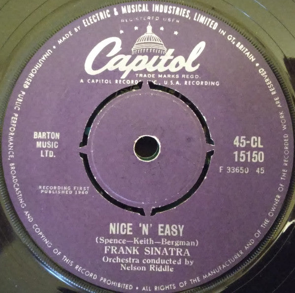 Frank Sinatra : Nice 'N' Easy (7", Single)