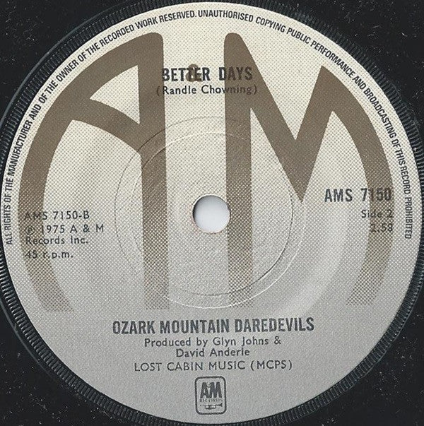 The Ozark Mountain Daredevils : Jackie Blue (7", Single)
