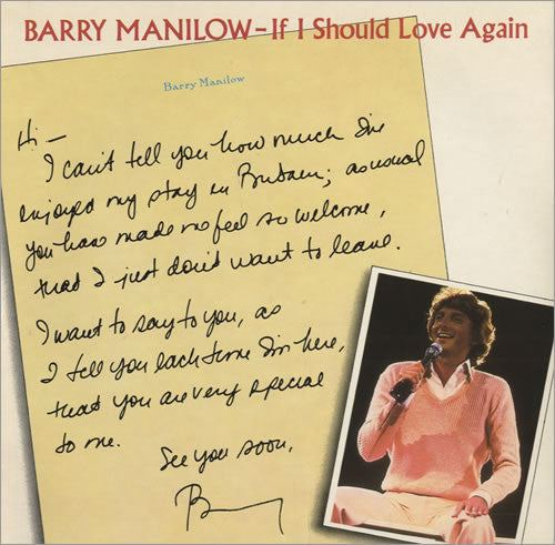 Barry Manilow : If I Should Love Again (7", Single)