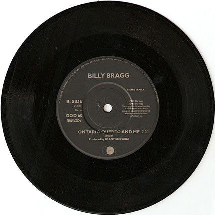 Billy Bragg : You Woke Up My Neighbourhood (7", Single)