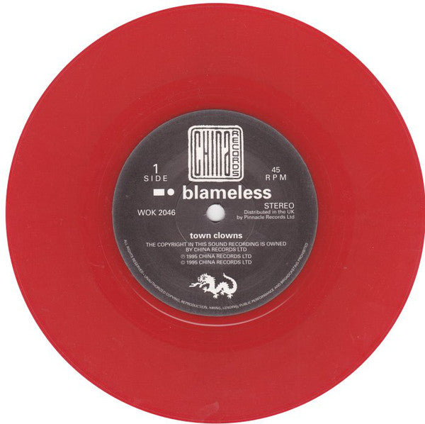 Blameless : Town Clowns (7", Ltd, Red)