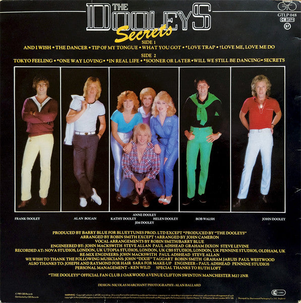 The Dooleys : Secrets (LP, Album)
