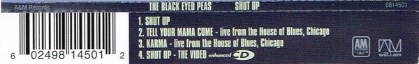 Black Eyed Peas : Shut Up (CD, Single, Enh)